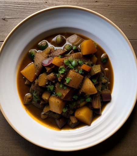 Winter Vegetable Ragout With Carmelized Whole Shallots recipe image