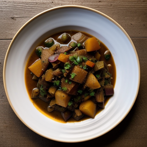 Winter Vegetable Ragout With Carmelized Whole Shallots recipe image