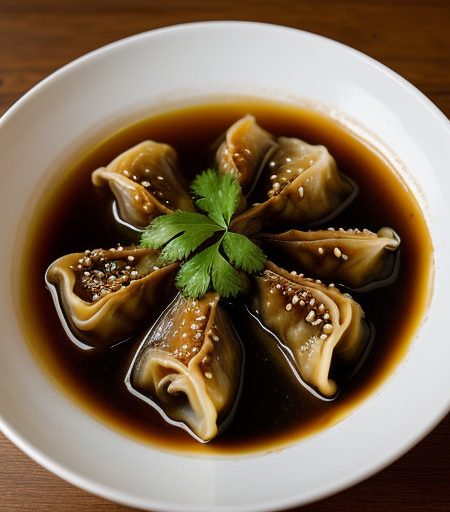Won Ton in Oyster Sauce (Ho Yau Gon Lo Won To recipe image