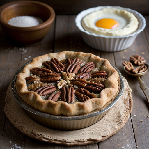 Wonderful Walnut Pie (Or Pecan or Peanut recipe image