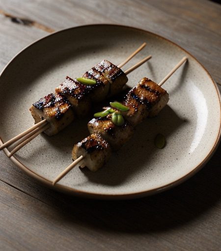 Yakitori (Broiled Chicken~ Scallions & Chic recipe image