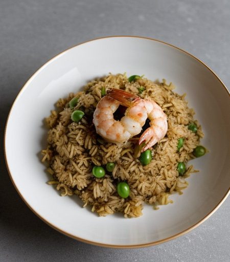 Yangzhou Fried Rice With Shrimp (Serves 3-4 recipe image