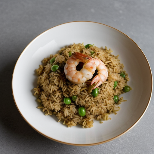 Yangzhou Fried Rice With Shrimp (Serves 3-4 recipe image