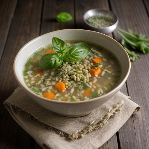 Yeast Free Chicken Barley Soup recipe image