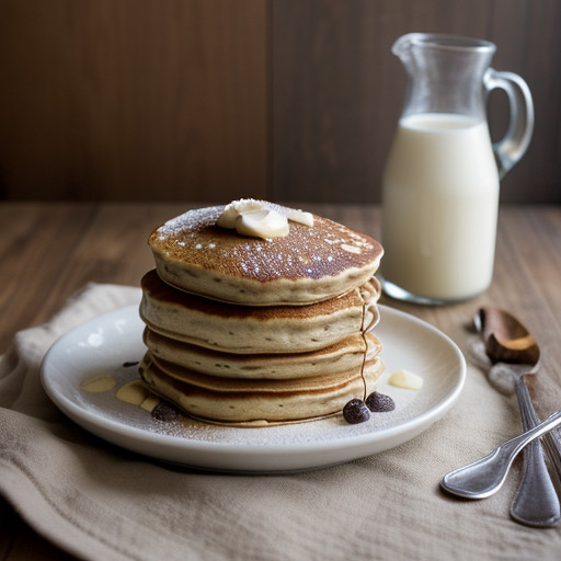 Yeasted Maple Walnut Pancakes recipe image