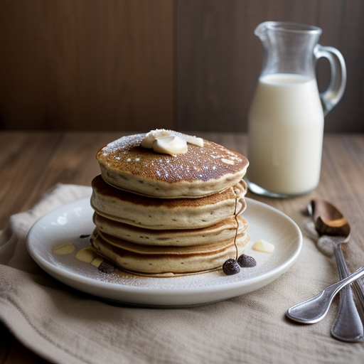 Yeasted Maple Walnut Pancakes recipe image