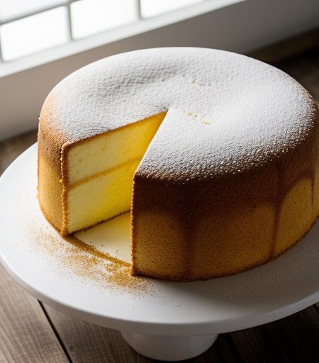 Yellow & White Angel Food Cake recipe image