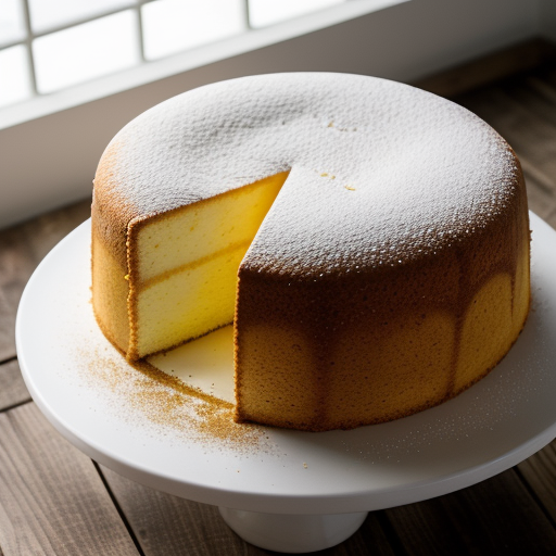 Yellow & White Angel Food Cake recipe image