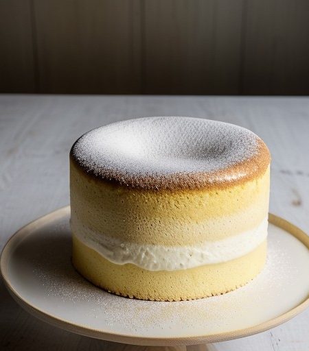 Yellow and White Angel Food Cake recipe image
