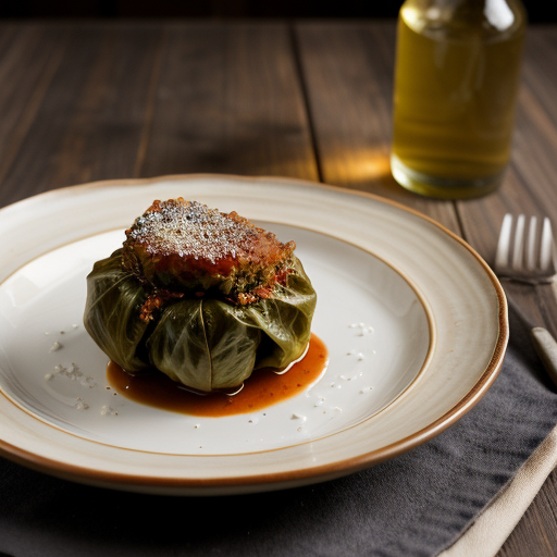 Yemista Me Lahano (Stuffed Cabbage Leaves recipe image