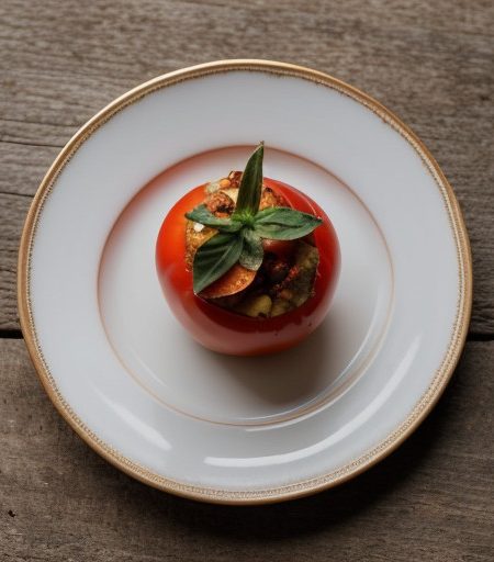 Yemistes Domates Me Avga (Stuffed Tomatoes recipe image