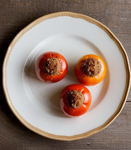 Yemistes Domates Me Avga (Stuffed Tomatoes W recipe image