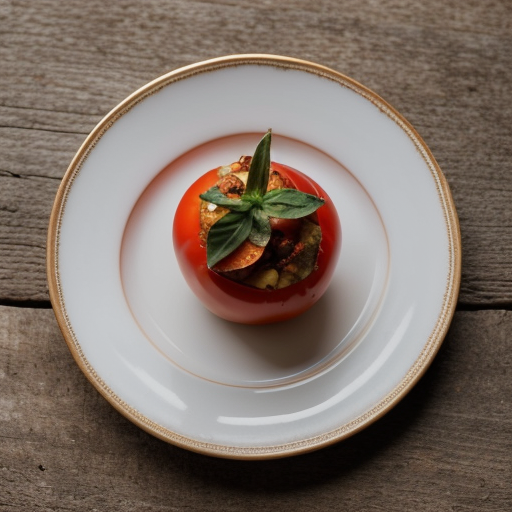 Yemistes Domates Me Avga (Stuffed Tomatoes recipe image