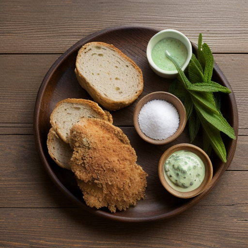 Yogurt Chicken With Garlic-Mint Dipping Sauce recipe image