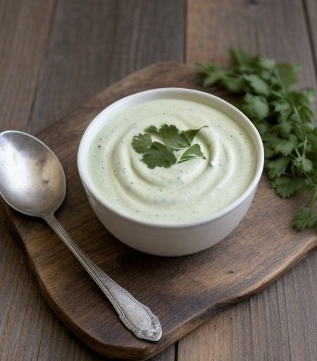 Yogurt Cilantro Sauce: recipe image