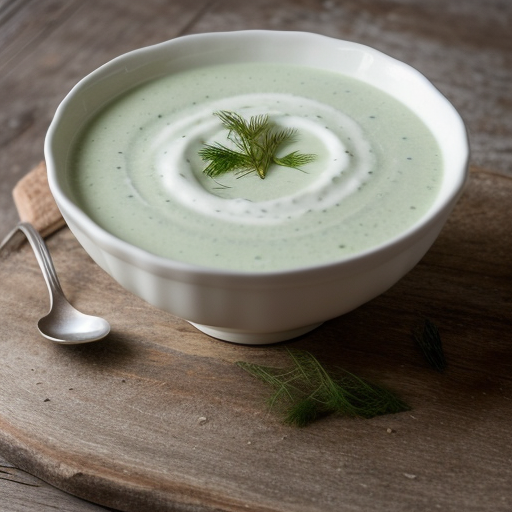 Yogurt & Cucumber Soup With Mint & Dill recipe image