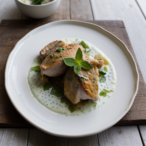 Yogurt Garlic-Mint Chicken recipe image