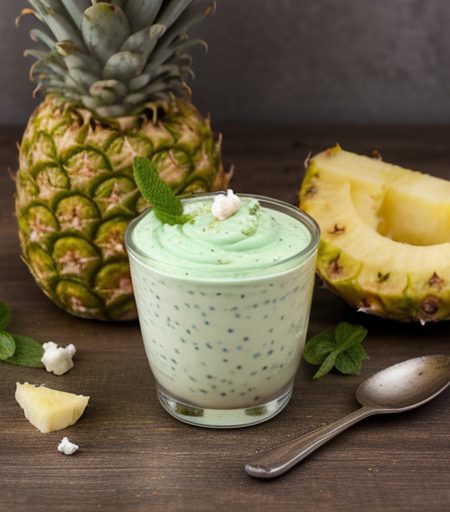 Yogurt Mint Dip & Pineapple Relish recipe image