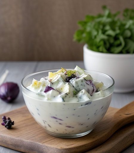 Yogurt & Onion Salad recipe image