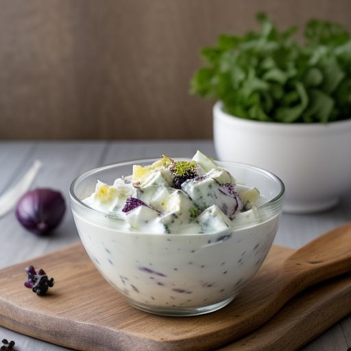 Yogurt & Onion Salad recipe image