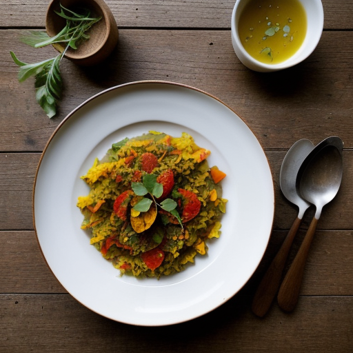 Yuca's Vegetarian Paella recipe image