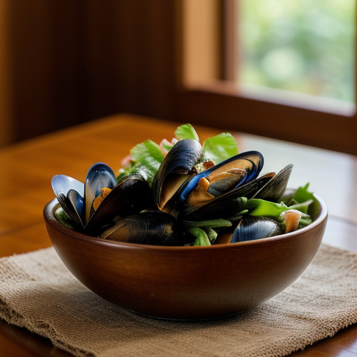 Yum Hoi Mang-Pu (Mussel Salad recipe image