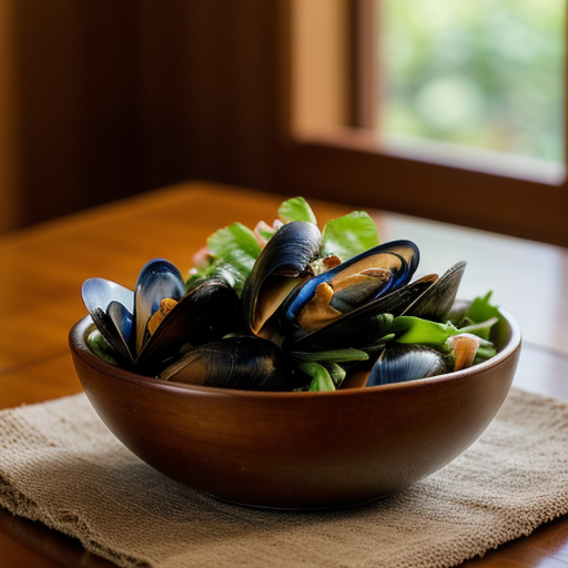Yum Hoi Mang-Pu (Mussel Salad recipe image