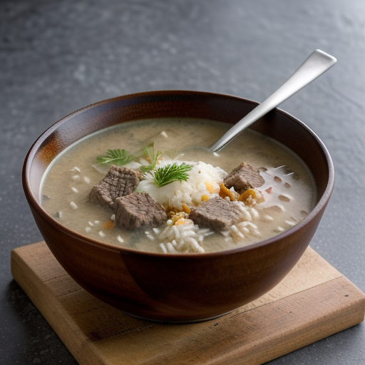 Yuvarelakia Soupa Avgolemono (Meat-Rice "Barrel" Soup recipe image