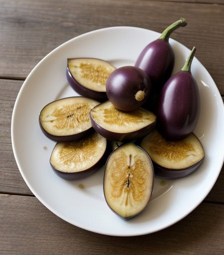 Zesty Eggplant Slices (Skhtorats recipe image