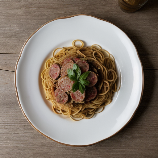 Zesty Spaghetti With Turkey Sausage recipe image