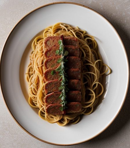 Zesty Spaghetti With Turkey Sausage recipe image