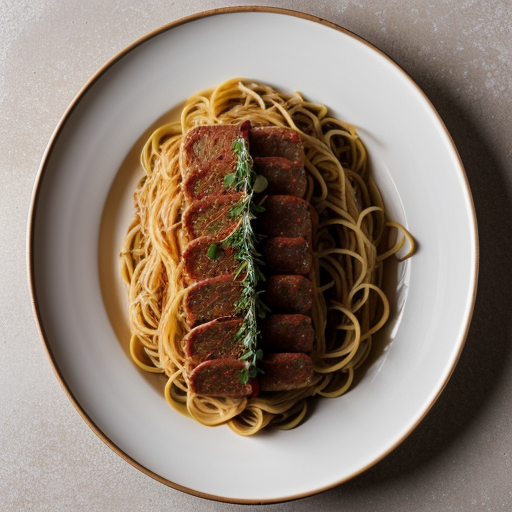Zesty Spaghetti With Turkey Sausage recipe image