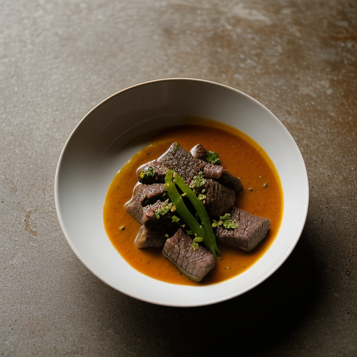 Zilzil Alecha (Beef in Green Pepper Sauce recipe image