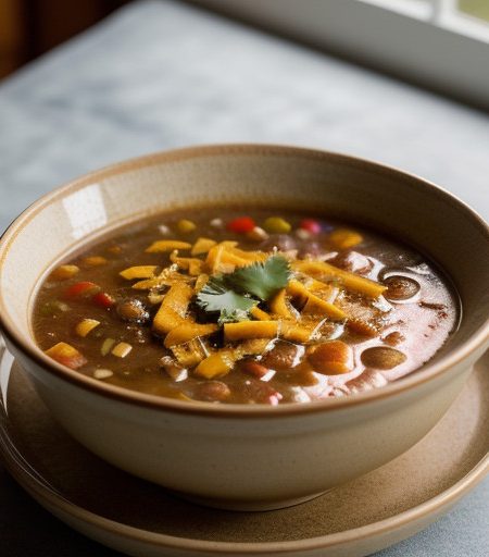 Zinfandeli's Tortilla Soup - S.A. Express - A recipe image