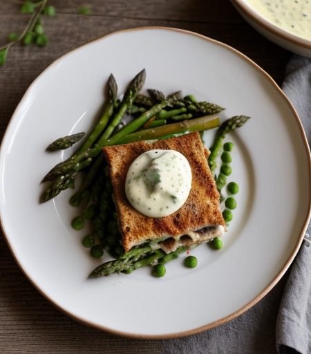 Ziti With Asparagus~ Peas & Lemon Cream recipe image