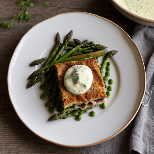Ziti With Asparagus~ Peas & Lemon Cream recipe image