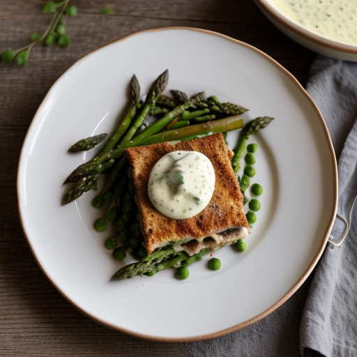 Ziti With Asparagus~ Peas & Lemon Cream recipe image