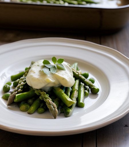 Ziti With Asparagus, Peas and Lemon Cream recipe image