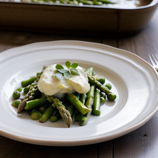 Ziti With Asparagus, Peas and Lemon Cream recipe image