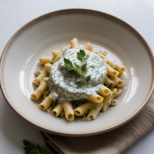 Ziti With Creamy Herb Sauce recipe image