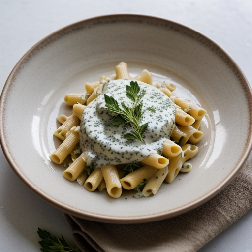 Ziti With Creamy Herb Sauce recipe image