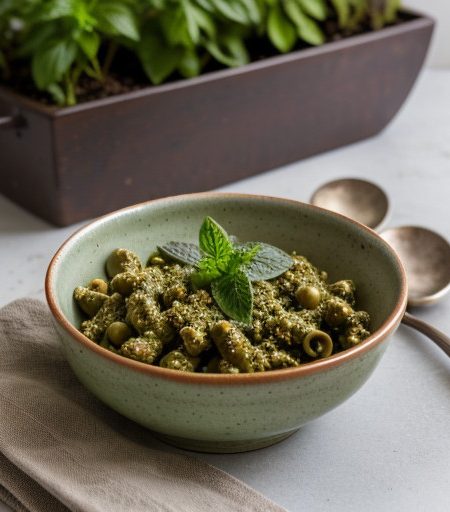 Ziti With Spicy Pesto Pantesco and Locatelli recipe image