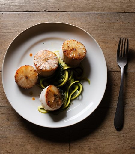 Zoodles With Scallops recipe image