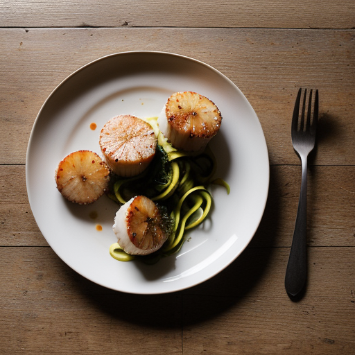 Zoodles With Scallops recipe image