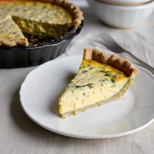 Zucchini Cheddar Quiche recipe image