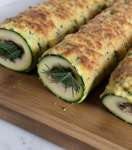 Zucchini Cheese Biscuit Roll-Ups recipe image
