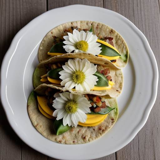 Zucchini Flower Taco recipe image