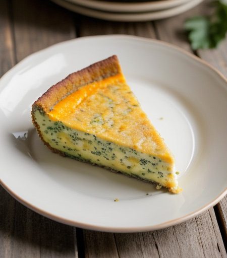 Zucchini Ham Cheddar Cheese Torte recipe image