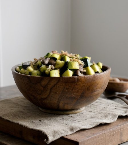 Zucchini & Mushroom Salad recipe image