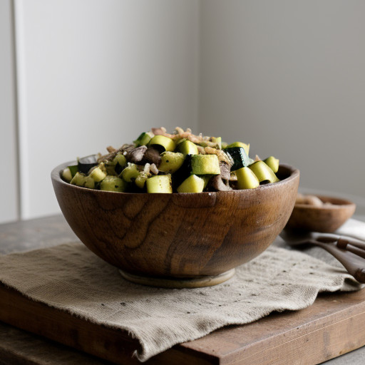 Zucchini & Mushroom Salad recipe image